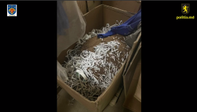 Fabrică clandestină de țigări, descoperită în raionul Rezina. Timbrele de acciz erau falsificate